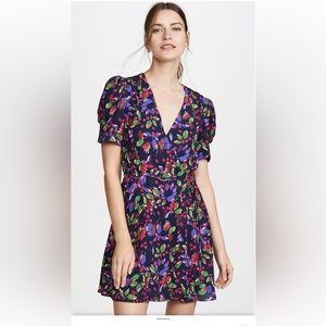 Saloni Floral Wrap Dress Size 2